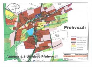 Platný ÚP obce Přehvozdí - koordinační výkres